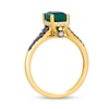 Thumbnail Image 3 of Le Vian® Costa Smeralda Emerald™ and 0.27 CT. T.W. Diamond Ring in 14K Honey Gold™