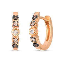 Le Vian® 0.10 CT. T.W. Desert Diamonds Hoop Earrings in 14K Strawberry Gold®