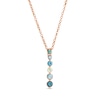 Thumbnail Image 1 of Le Vian® Montana Sapphire Ombré™ Necklace in 14K Strawberry Gold® - 19”