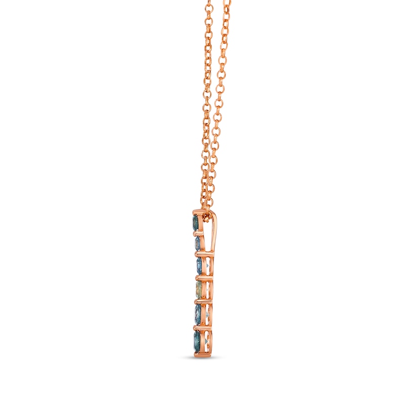 Le Vian® Montana Sapphire Ombré™ Necklace in 14K Strawberry Gold® - 19"
