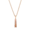 Thumbnail Image 1 of Le Vian® 0.41 CT. T.W. Le Vian Desert Diamonds Chocolate Ombré Drop Pendant in 14K Strawberry Gold® - 19”