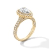 Thumbnail Image 5 of Neil Lane Artistry 2.80 CT. T.W. Pear-Shaped Certified Lab-Grown Diamond Frame Engagement Ring in 14K Gold (F/VS2)