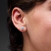 Thumbnail Image 2 of 1.50 CT. T.W. Certified Lab-Grown Diamond Solitaire Stud Earrings in 10K White Gold (F/SI2)