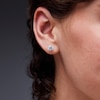 Thumbnail Image 2 of 1.50 CT. T.W. Certified Lab-Grown Diamond Solitaire Stud Earrings in 10K Gold (F/SI2)