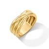 Thumbnail Image 2 of Crossover Ring in Sterling Silver with 18K Gold Vermeil