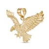 Thumbnail Image 2 of Diamond-Cut Flying Eagle Necklace Charm in Solid 10K Gold