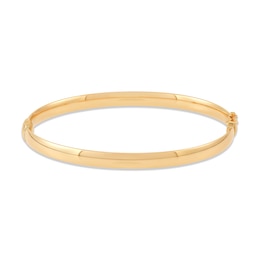 5.0mm Bangle Bracelet in Hollow 14K Gold