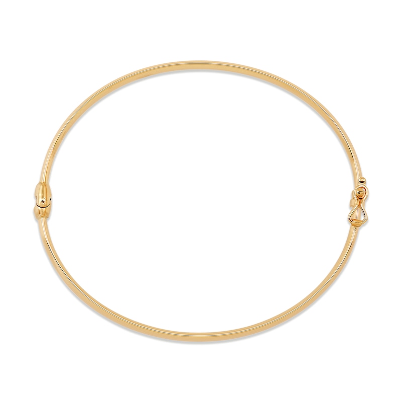 5.0mm Bangle Bracelet in Hollow 14K Gold