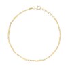 Thumbnail Image 3 of 2.7mm Mariner Chain Bar Station Anklet in Hollow 10K Gold - 10"