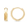 Thumbnail Image 3 of Diamond-Cut Huggie Hoop Earrings in Solid 10K Gold