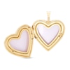Thumbnail Image 1 of Two-Sided Heart Locket Necklace Charm in Solid 10K Gold