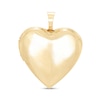 Thumbnail Image 2 of Two-Sided Heart Locket Necklace Charm in Solid 10K Gold
