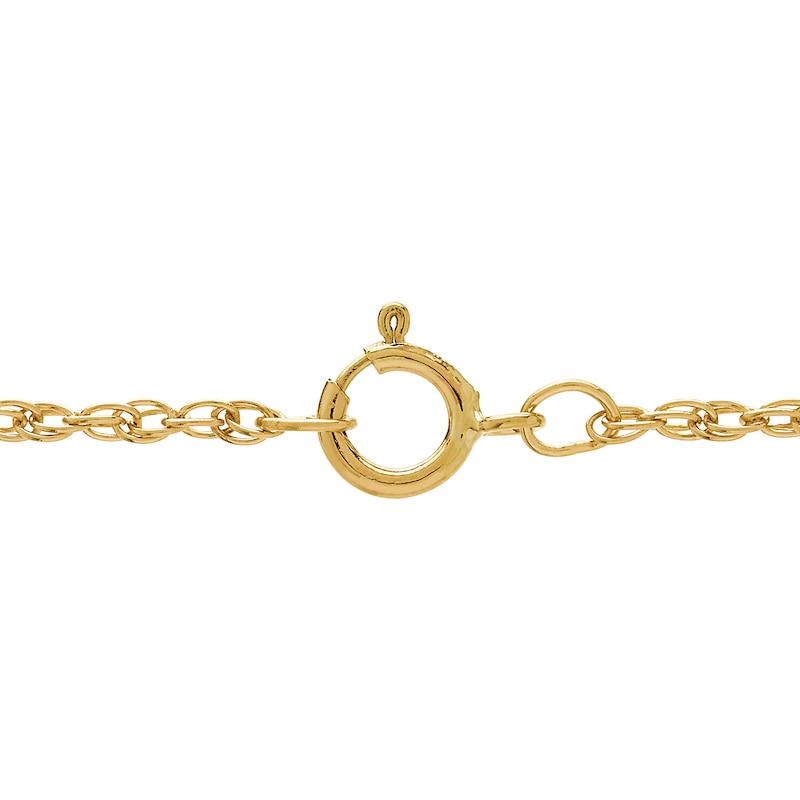 Diamond-Cut Eagle Necklace in Hollow 10K Gold - 22"