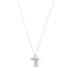 Thumbnail Image 1 of 0.50 CT. T.W. Certified Lab-Grown Diamond Cross Pendant in Sterling Silver (F/VS2)