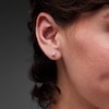 Thumbnail Image 2 of 0.40 CT. T.W. Lab-Grown Diamond Solitaire Stud Earrings in Sterling Silver (F/VS2)