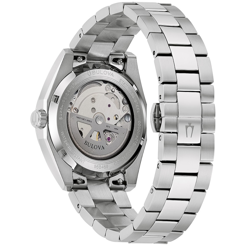 Men's Bulova Surveyor Automatic Watch with Blue Dial (Model: 96B469)