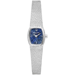 Ladies’ Bulova Classic Goddess of Time Analog Watch with Blue Sodalite Dial (Model: 96L343)