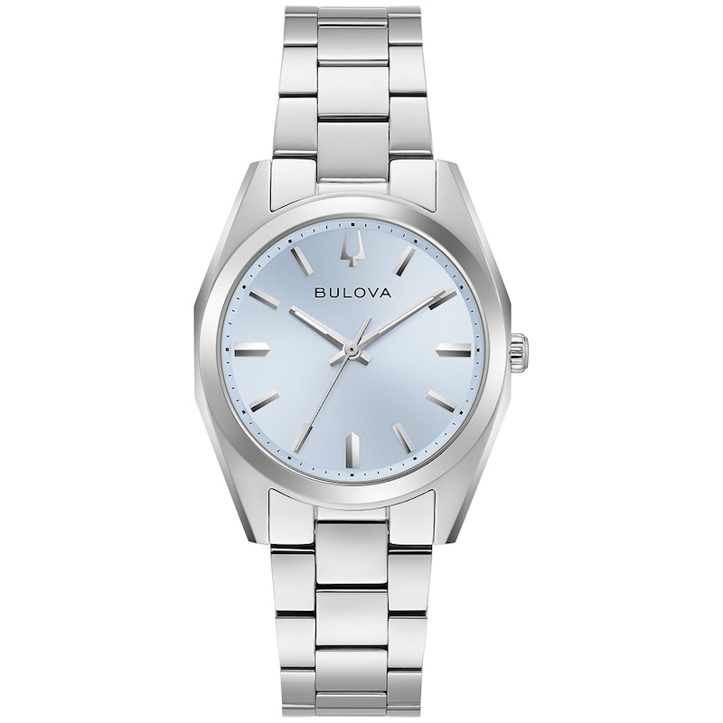 Ladies' Bulova Classic Surveyor Analog Watch with Blue Dial (Model: 96L345)