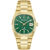 Thumbnail Image 1 of Men’s Bulova Gold-Tone IP Analog Watch with Green Dial (Model: 97B237)
