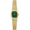 Thumbnail Image 1 of Ladies’ Bulova Classic Goddess of Time Gold-Tone IP Analog Watch with Green Malachite Dial (Model: 97L184)