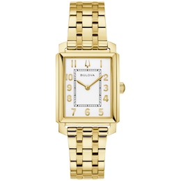 Ladies’ Bulova Dress Classic Sutton Analog Watch with White Dial (Model: 97L186)
