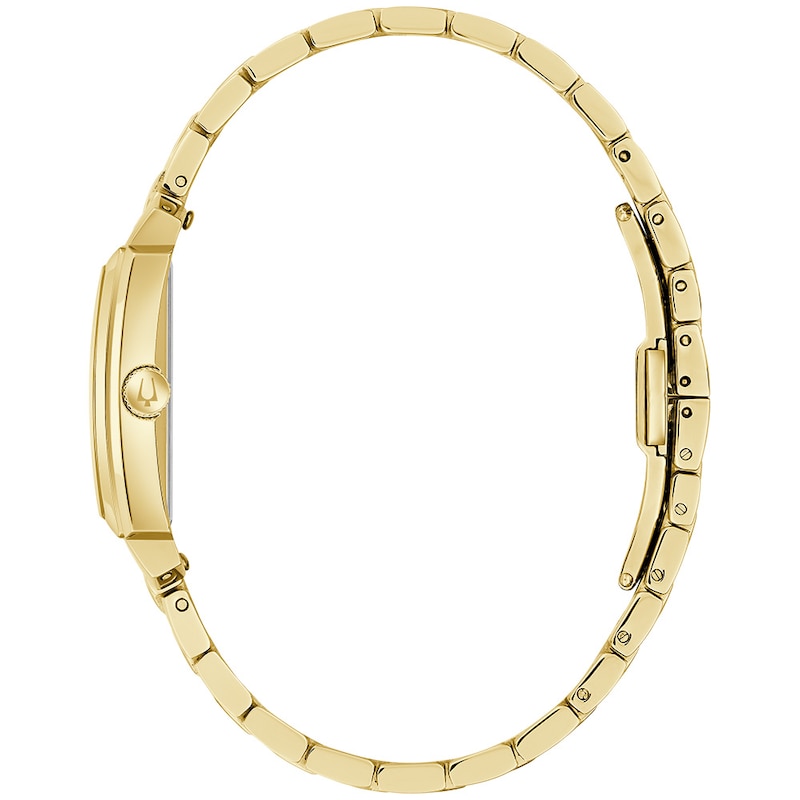 Ladies' Bulova Dress Classic Sutton Analog Watch with White Dial (Model: 97L186)