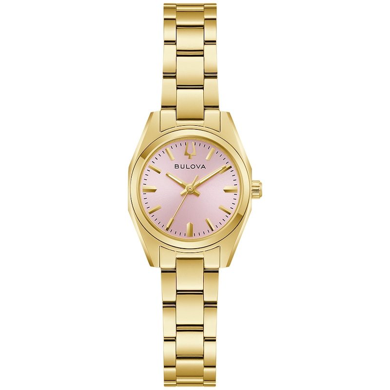 Ladies' Bulova Classic Surveyor Analog Watch with Pink Dial (Model: 97L187)