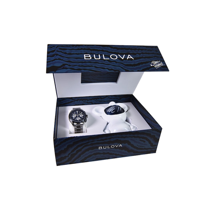 Men's Bulova 150th Anniversary Limited Edition Lunar Pilot Chronograph Watch with Blue Dial (Model: 98A329)