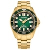 Thumbnail Image 1 of Men’s Citizen Eco-Drive® Promaster Dive Gold-Tone IP Analog Watch with Green Dial (Model: BN0262-59W)