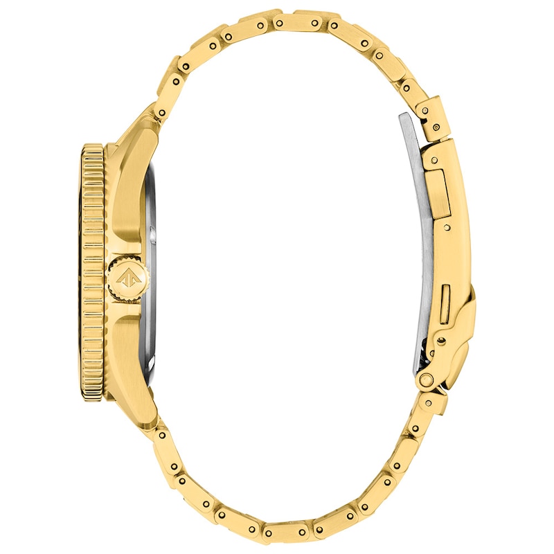 Men's Citizen Eco-Drive® Promaster Dive Gold-Tone IP Analog Watch with Green Dial (Model: BN0262-59W)