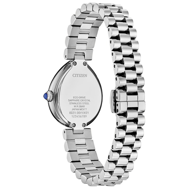 Ladies' Citizen Eco-Drive® Rainell Analog Watch with Purple Dial (Model: EM1200-55X)