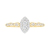 Thumbnail Image 3 of 0.18 CT. T.W. Diamond Marquise Frame Promise Ring in 10K Gold
