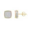 Thumbnail Image 1 of 0.25 CT. T.W. Certified Lab-Grown Diamond Cushion-Shaped Stud Earrings in 10K Gold (F/SI2)