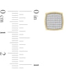 Thumbnail Image 2 of 0.25 CT. T.W. Certified Lab-Grown Diamond Cushion-Shaped Stud Earrings in 10K Gold (F/SI2)