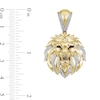 Thumbnail Image 2 of 0.30 CT.T.W Diamond and Lab-Created Ruby Lion Head Charm in Sterling Silver with 14K Gold Plate