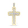 Thumbnail Image 1 of 0.50 CT. T.W. Diamond Chain Frame Cross Charm in 10K Gold