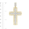 Thumbnail Image 2 of 0.50 CT. T.W. Diamond Chain Frame Cross Charm in 10K Gold