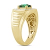 Thumbnail Image 2 of Square-Cut Lab-Created Emerald and 0.40 CT. T.W. Certified Lab-Grown Diamond Ring in 10K Gold (F/SI2)