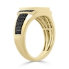 Thumbnail Image 2 of Cushion-Cut Black Onyx and 0.50 CT. T.W. Black Diamond Ring in 10K Gold