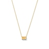 Thumbnail Image 1 of Emerald-Cut Citrine East West Solitaire Necklace in 10K Gold
