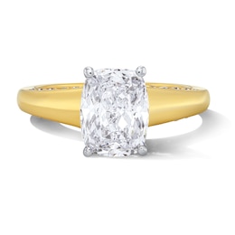 2.25 CT. T.W. Elongated Cushion-Cut Certified Lab-Grown Diamond Solitaire Engagement Ring in 14K Two-Tone Gold (F/VS2)