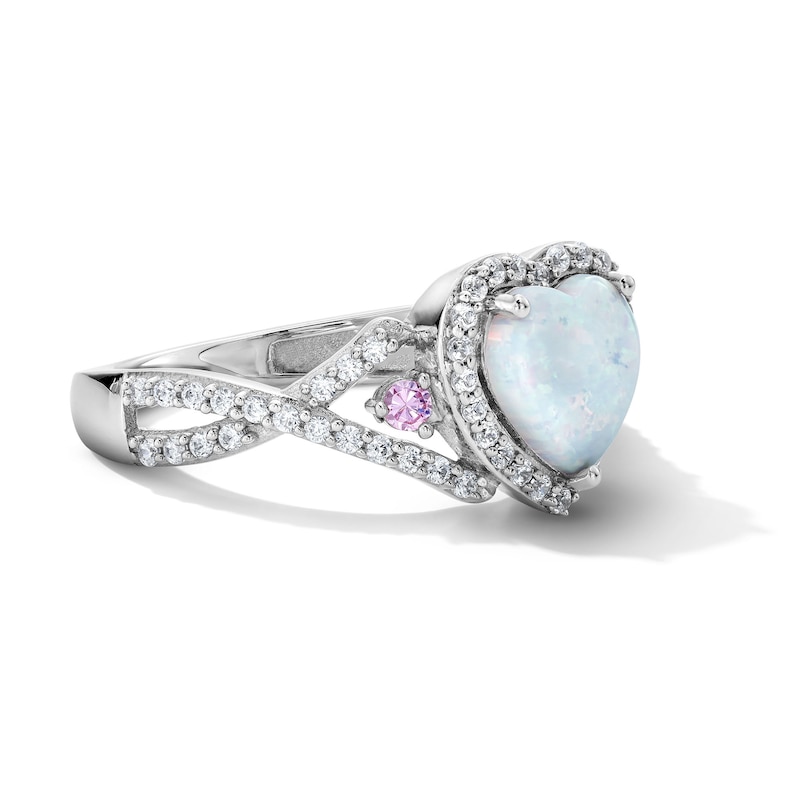 Heart-Shaped Lab-Created Opal