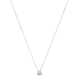 0.40 CT. T.W. Certified Lab-Grown Diamond Solitaire Pendant in 10K White Gold (F/VS2)