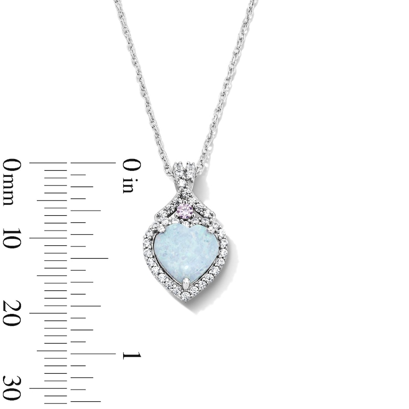 Heart-Shaped Lab-Created Opal