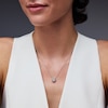 Thumbnail Image 2 of 0.10 CT. T.W. Lab-Grown Diamond Heart Necklace in Sterling Silver (F/SI2)