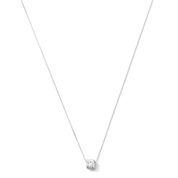 0.30 CT. T.W. Certified Lab-Grown Diamond Solitaire Pendant in Sterling Silver (F/SI2)