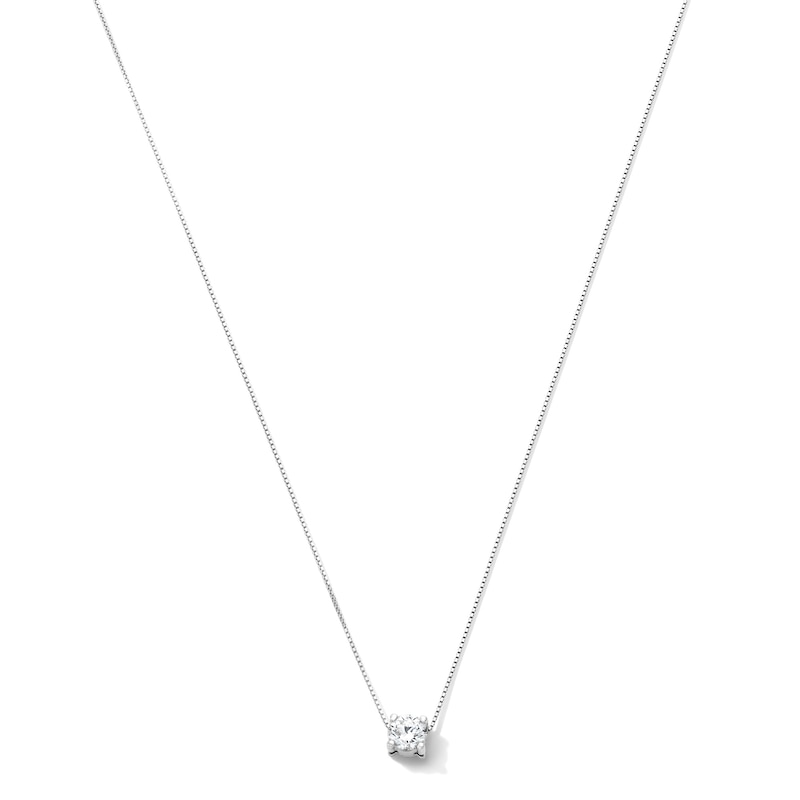 0.30 CT. T.W. Certified Lab-Grown Diamond Solitaire Pendant in Sterling Silver (F/SI2)