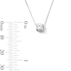 Thumbnail Image 3 of 0.30 CT. T.W. Certified Lab-Grown Diamond Solitaire Pendant in Sterling Silver (F/SI2)