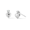 Thumbnail Image 1 of 0.10 CT. T.W. Lab-Grown Diamond Drop Earrings in Sterling Silver (F/SI2)