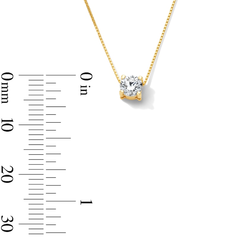 0.40 CT. T.W. Lab-Grown Diamond Solitaire Pendant in 10K Gold (F/VS2)